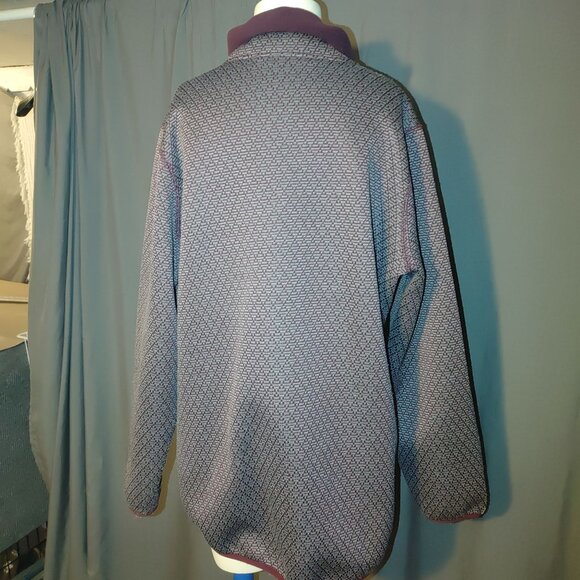 Woolrich XL Coat Women's Lochlyn Fleece Fitted Long Full Zip Jacket Wine - Picture 3 of 11